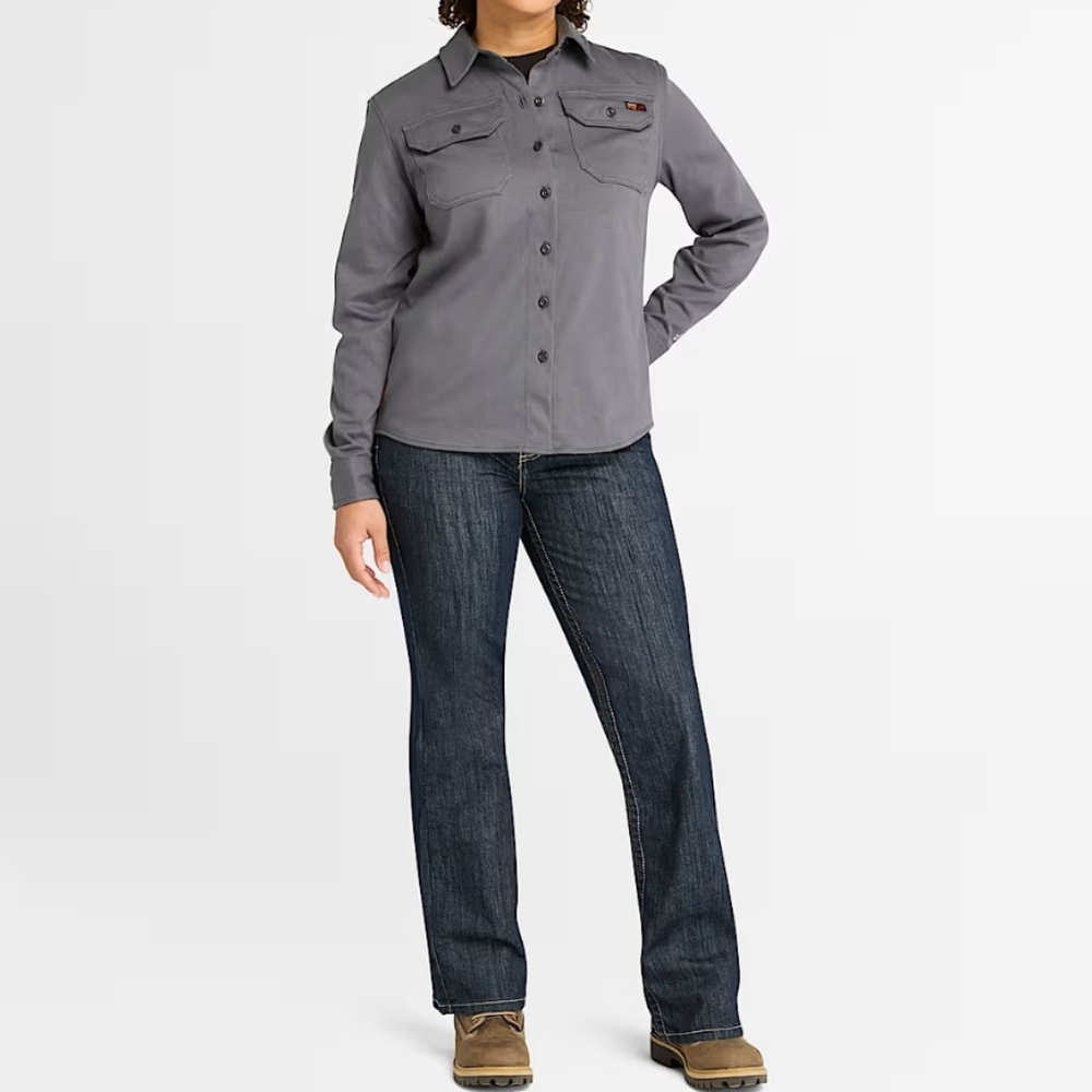 Timberland PRO Charcoal Gray Long-Sleeve Work Shirt XL